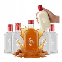 10 Flaschen à 200 Ml LiköR/Wein Im Flachmann-Design Mit Weihnachtsmotiv
