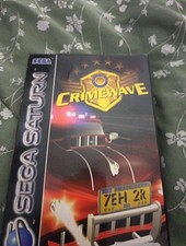 Crimewave Sega Saturn game box and manual NO DISK