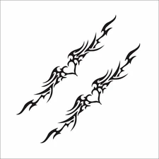 Car Body Side Door Sticker Decal Vinyl DIY Self-Adhesive 38x6in Auto Accessories