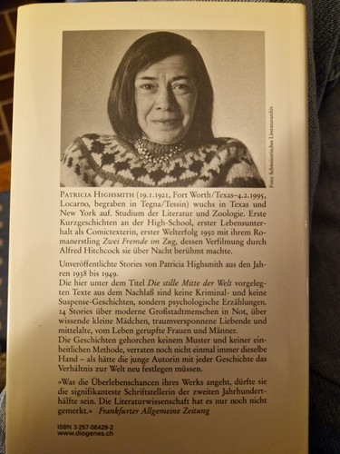 Die stille Mitte der Welt von Patricia Highsmith Diogenes 2002 - Bild 2 von 6