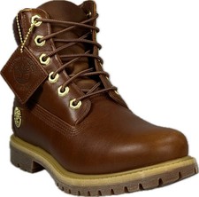 TIMBERLAND WOMENS 6 INCH BROWN LEATHER WATERP...