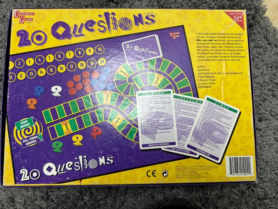 20 Questions – Original Vintage Brettspiel (ca. 90er Jahre) - Bild 2 von 3