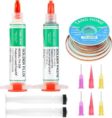 Solder Flux Paste,Solder Paste,and Solder Wick,No Clean Flux Paste (1 Pack),Sn99
