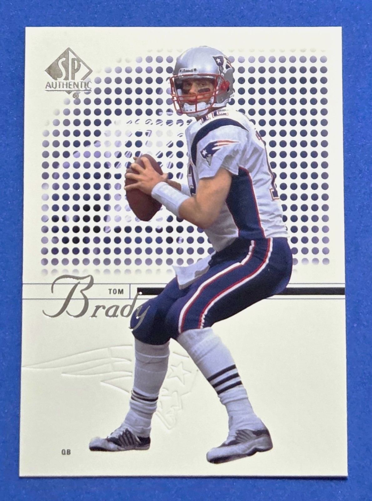 TOM BRADY 2002 SP Authentic football card #1 New England Patriots NFL THE GOAT