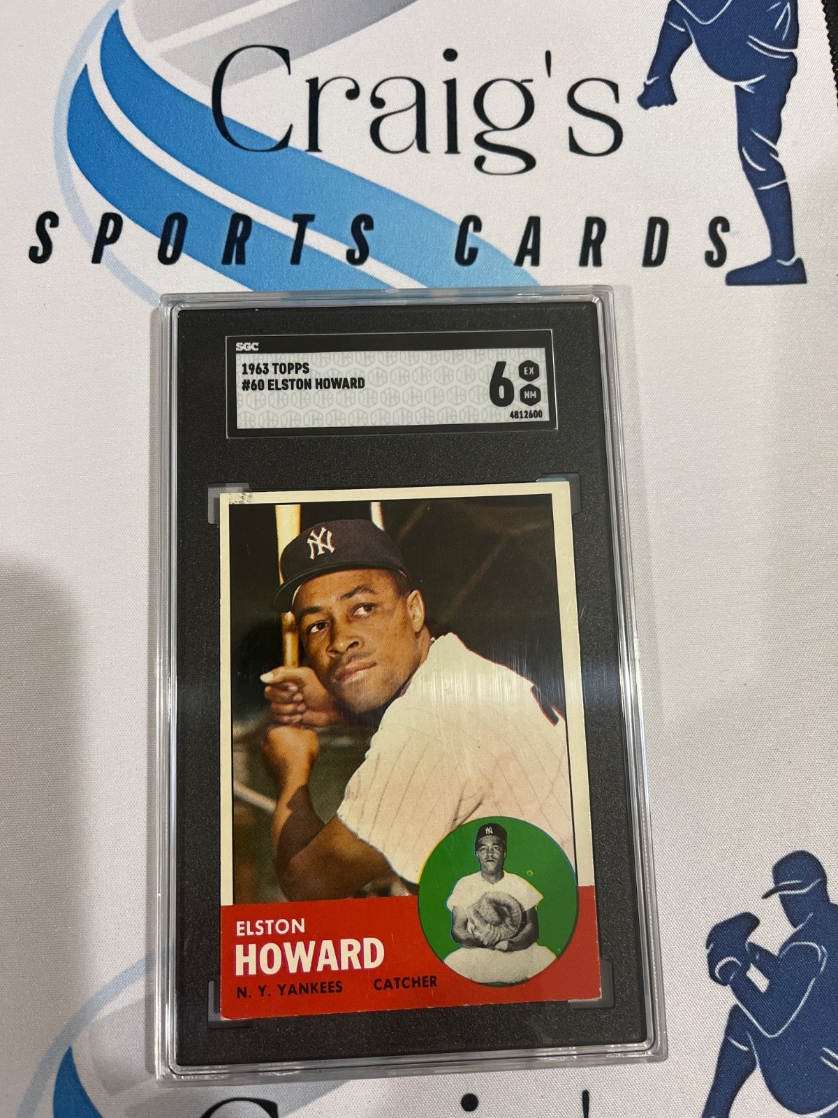 1963 Topps #60 Elston Howard SGC 6