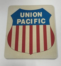 Vintage Union Pacific Railroad Shield Logo computer mouse pad collectible