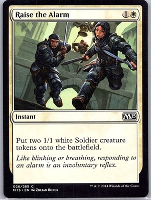 Raise the Alarm 26 Magic 2015 (M15) - Magic The Gathering MTG - NM