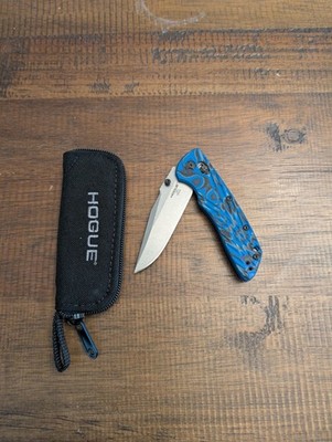 Hogue Deka Folding Knife 3.25'' CPM 20 CV Blue Lava G-Mascus Frame 
