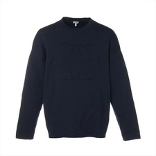 Loewe Anagram Wool Nylon Sweater S Men's Navy Blue H526Y14KEE Knit
