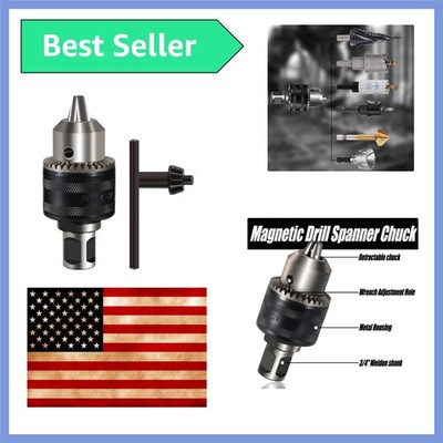 1/16''-1/2'' Magnetic Drill Chuck, Weldon Shank 1/2''-20 UNF Thread