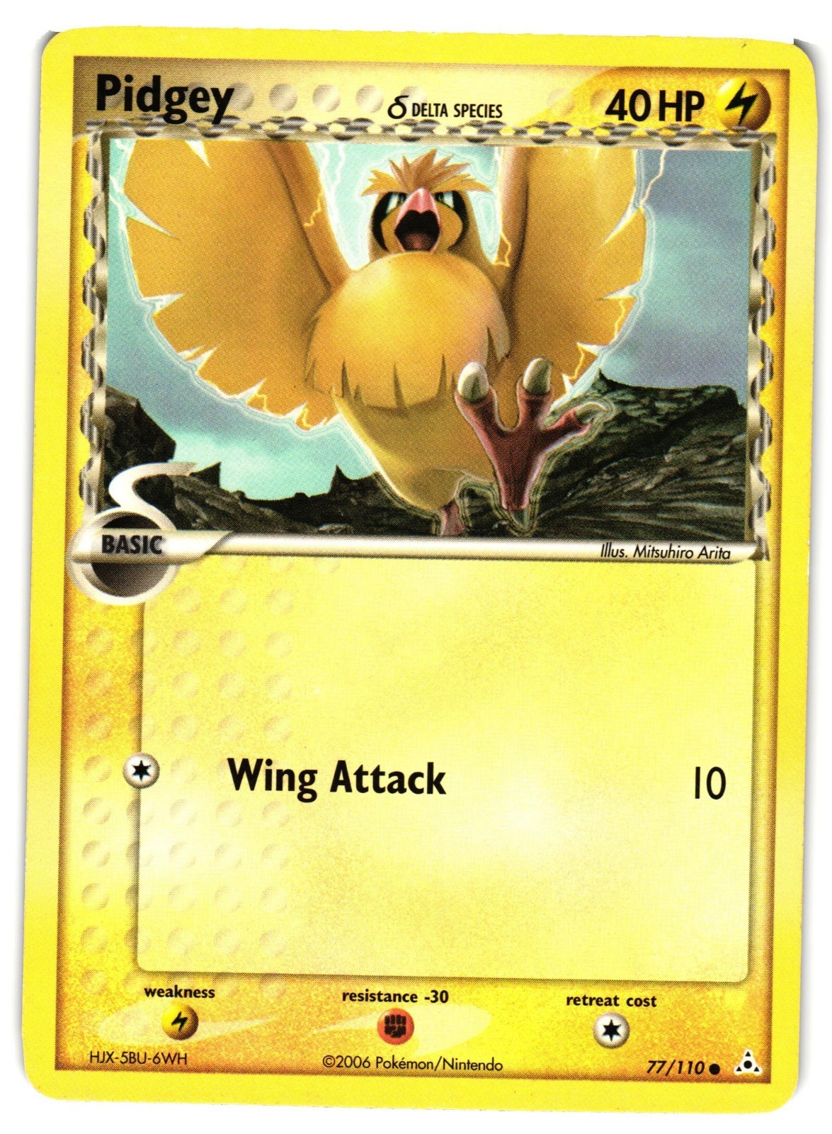 Pokemon TCG Pidgey 77/110 Holon Phantoms Common LP