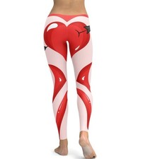 Leggings en forma de corazón de flecha