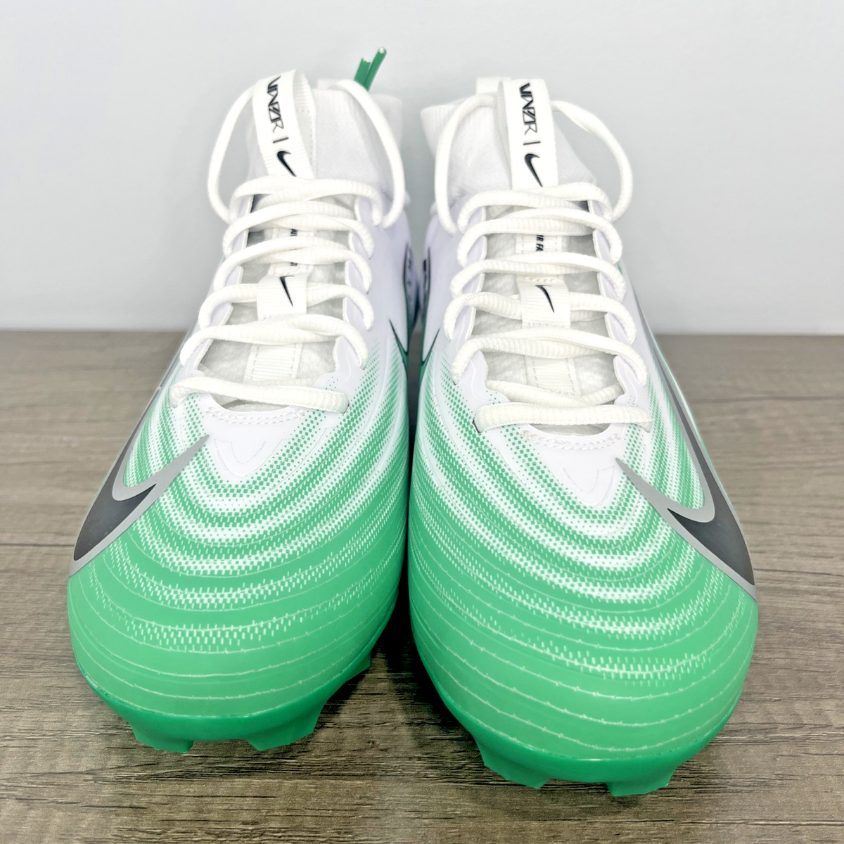 Nike Air Zoom Vapor Pro 1 Football Cleats Green White HM8850-100 Men Size 9 New Size 9 - Nike Air Zoom Vapor Pro 1 Green White Football  main image 4