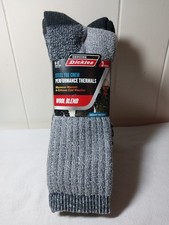 Dickies Crew Socks Sz 6-12 Wool Blend Heavy Weight 3 pair Steel Toe Thermal