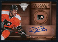 2013-14 Panini Titanium Zac Rinaldo #MM-50 Metallic Marks Bronze Auto Signature