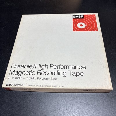 BASF Durable/High Performance Magnetic Recording Tape 7 x1800 