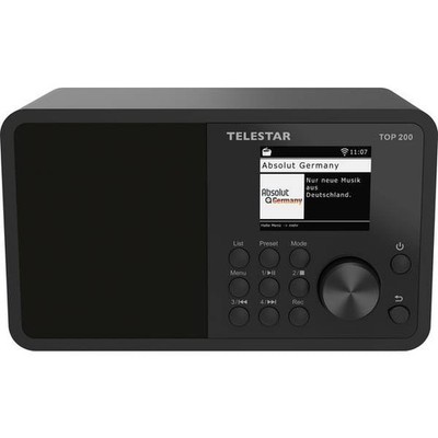Telestar 5700200 TOP 200 Schwarz Portable Internet Radio, DAB+, FM Ne