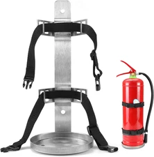 Fire Extinguisher Bracket 5lb Heavy Duty 304 Stainless 5-1/2in Wall Mount Holder