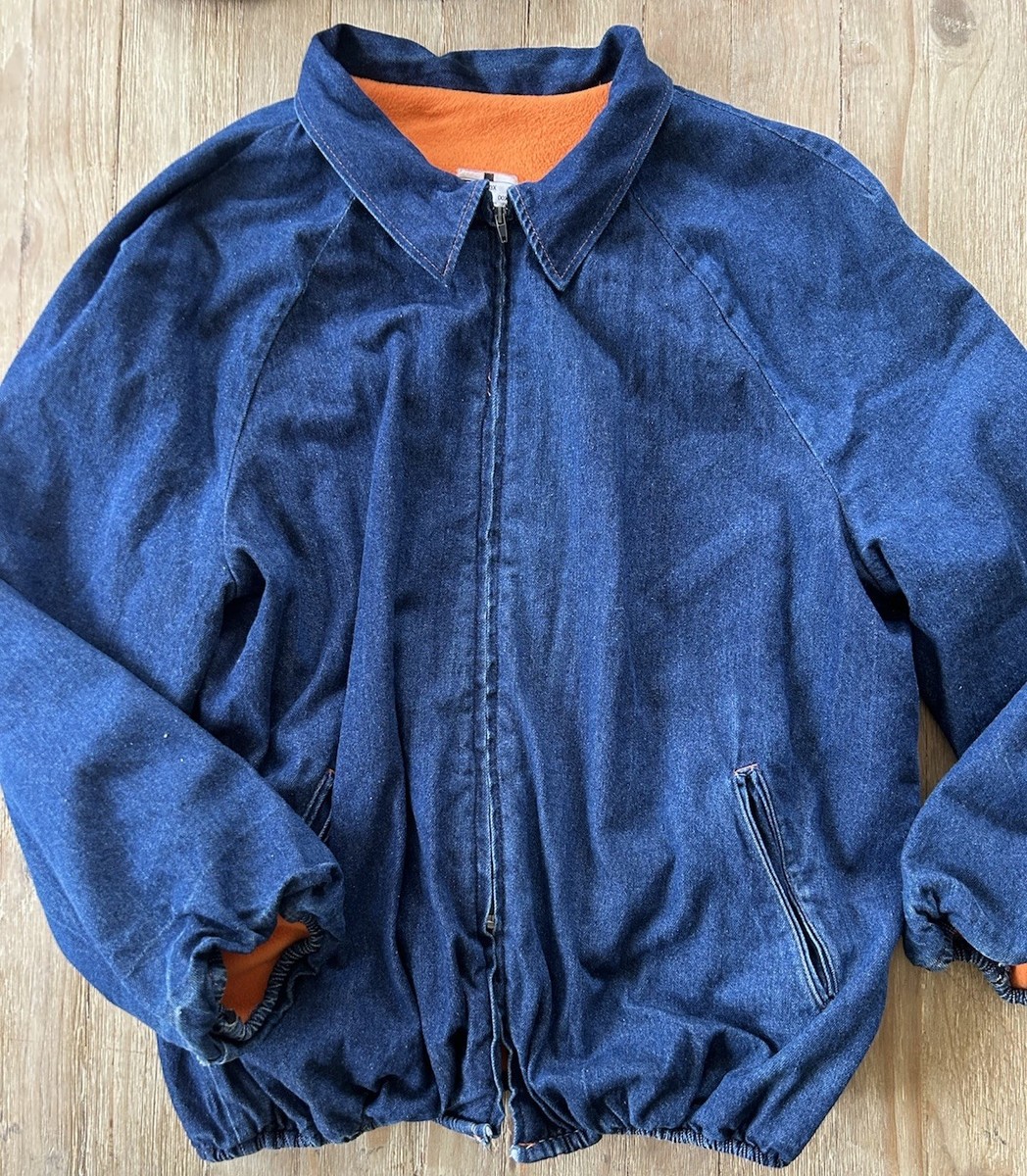 Denim Prison Prisoner Chore Coat Jacket Prison Made 3X Chest 56