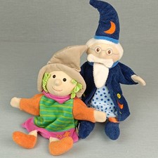 Sterntaler Hexe Zauberer Handpuppe ❤️ Kasperle Theater Puppenspiel Stofftier SET
