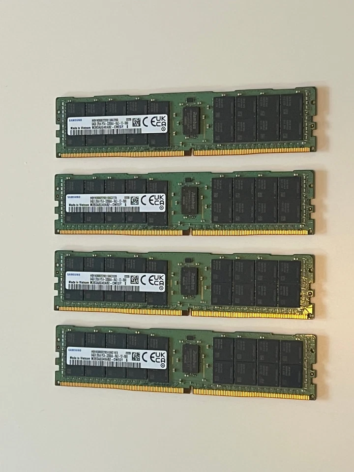 Samsung M393A8G40 AB2-CWEGQ 64G 2RX4 PC4-3200AA ECC REG RAM DDR4 - Bild 2 von 3