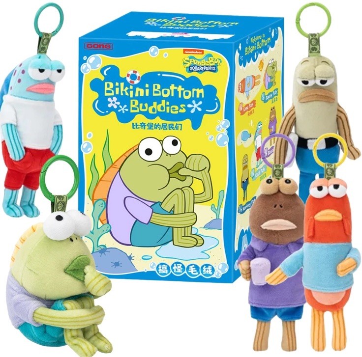 ぬいぐるみ POP MART SpongeBob Bikini Bottom Buddies Bikini Bottom Buddies – POP MART Plush Blind Box | Sealed & Random