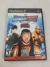 PS2 - WWE Smackdown vs. Raw 2008 Sony PlayStation 2 w/bonus disc 