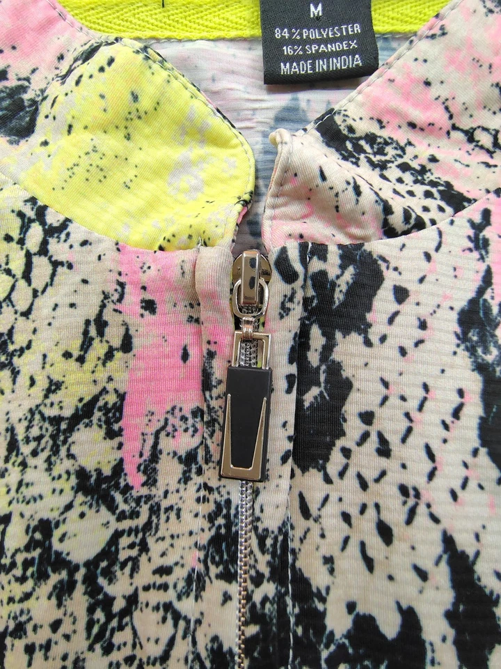 Jamie Sadock SunSense Women's Cobra Print 1/4 Zip Golf Pullover Shirt Medium - Image 4 of 4