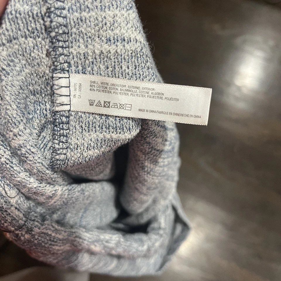 Saturday Sunday Anthropologie 多彩舒适慢跑裤女式大号蓝色裤子 — 第 4/4 张图片