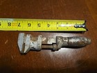 Antique 6-1/2”  Screw Wrench With Wood Handle Monkey Wrench — photo 2