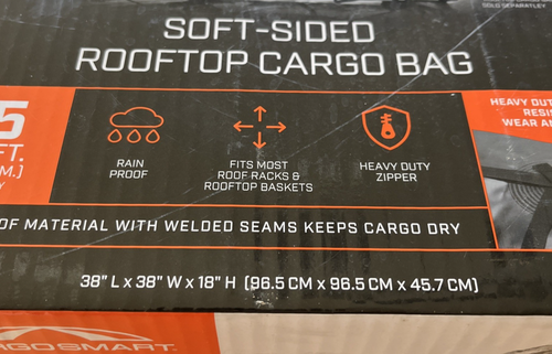 Cargosmart Roof Top Cargo Carrier Soft Sided Cargo Bag Carrier Rainproof-(NIB) - Bild 5 von 5