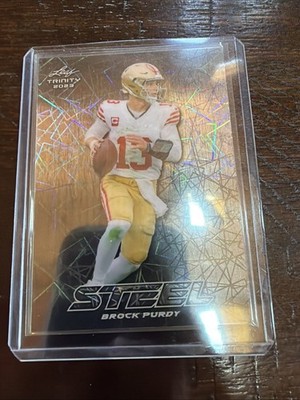2023 Leaf Trinity - Trinity Steel Brock Purdy #S-15 Silver Lazers