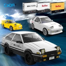 Initial D Collectible Lego Brick DIY Cars Takumi Toyota AE86 Ryosuke Mazda FC...