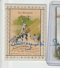 2008 Topps Allen & Ginter's BILL MAZEROSKI Pirates Signed Autograph