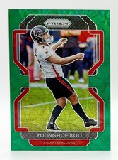 2021 Panini Prizm Green Scope #329 Younghoe Koo 12/75 Atlanta Falcons