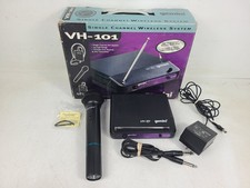 GEMINI SINGLE WIRELESS HANDHELD MICROPHONE SYSTEM VH-101 TESTED