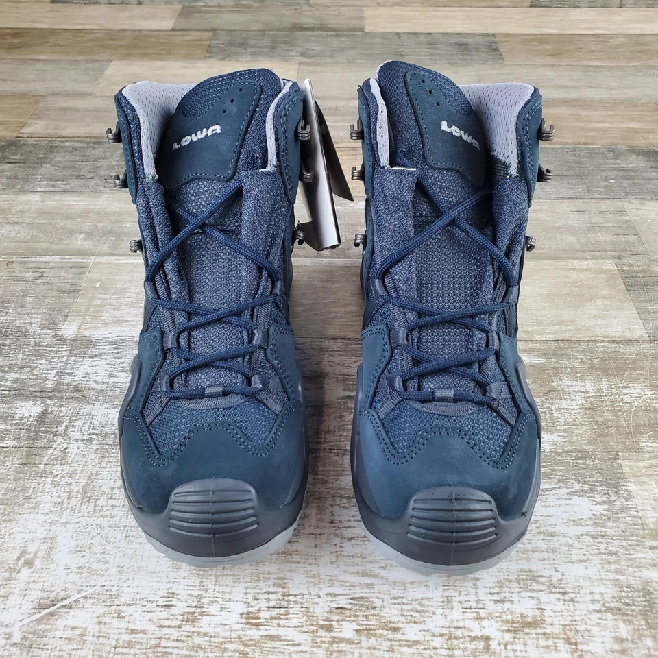 Lowa Zephyr GTX Mid Damen Stiefel Gr. 7 Stahlblau Leder Wasserdicht Wanderschuhe - Bild 2 von 4