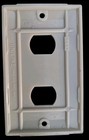 MCM Ivory P&S Uniline Ribbed Wall Switch Plates Tandem Hole 1 Double & 1 Triple  — photo 6