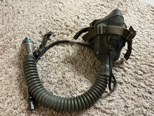 1950’s USAF / USN / USMC Fighter Pilot Oxygen Mask Type MS-22001 w/ Microphone
