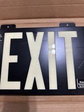 Approved Commerical Grainger Non Electric EXIT Sign. New