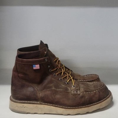Danner Bull Run Moc 6'' Soft Toe Boot Brown Men's Size 12D