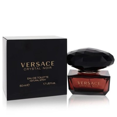 Versace Crystal Noir Eau De Toilette Spray 1.7oz/50ml f/Women Floral Amber Scent