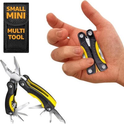 Mini Multitool Knife 12 in 1 Small Pocket Multi Tool with Knife and Pliers