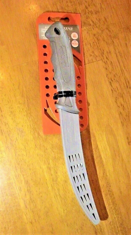 CUCHILLO FILETE SOUTH BEND CON FUNDA DE HOJA - HOJA DE ACERO INOXIDABLE DE 6 PULGADAS Foto 3 de 4