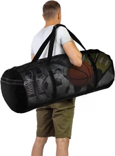 Mesh Dive Bag, Extra Large Scuba Gear Bag, Foldable Mesh Duffle Beach Tote Bag w