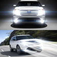 For Ford Explorer 2011-2015 - 4x Combo LED Headlights Fog Light Bulbs Kit WHITE