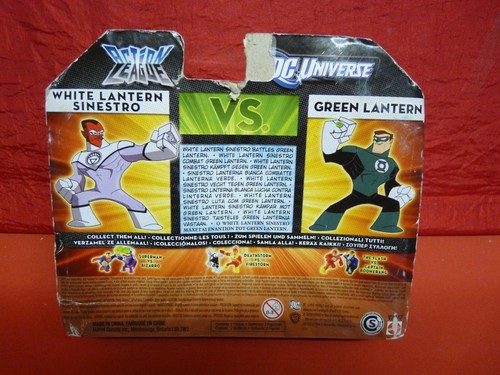 Matel DC Universe Action League White Lantern Vs Green Lantern New & Sealed - Picture 2 of 2