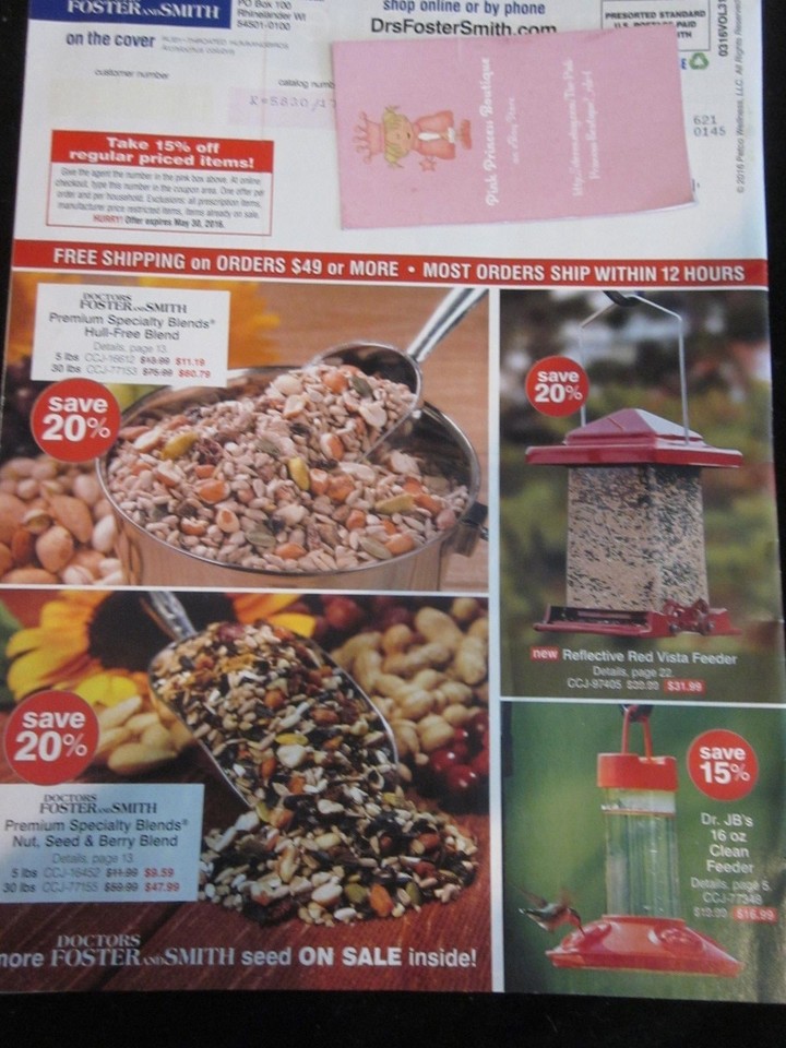 Doctors Foster And Smith Catalog 2016 Trusted Source For Complete Wild