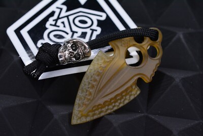 NEW Koch Tools Artifakt Arrowhead Pry Bar In Ultem w/ Skull Bead