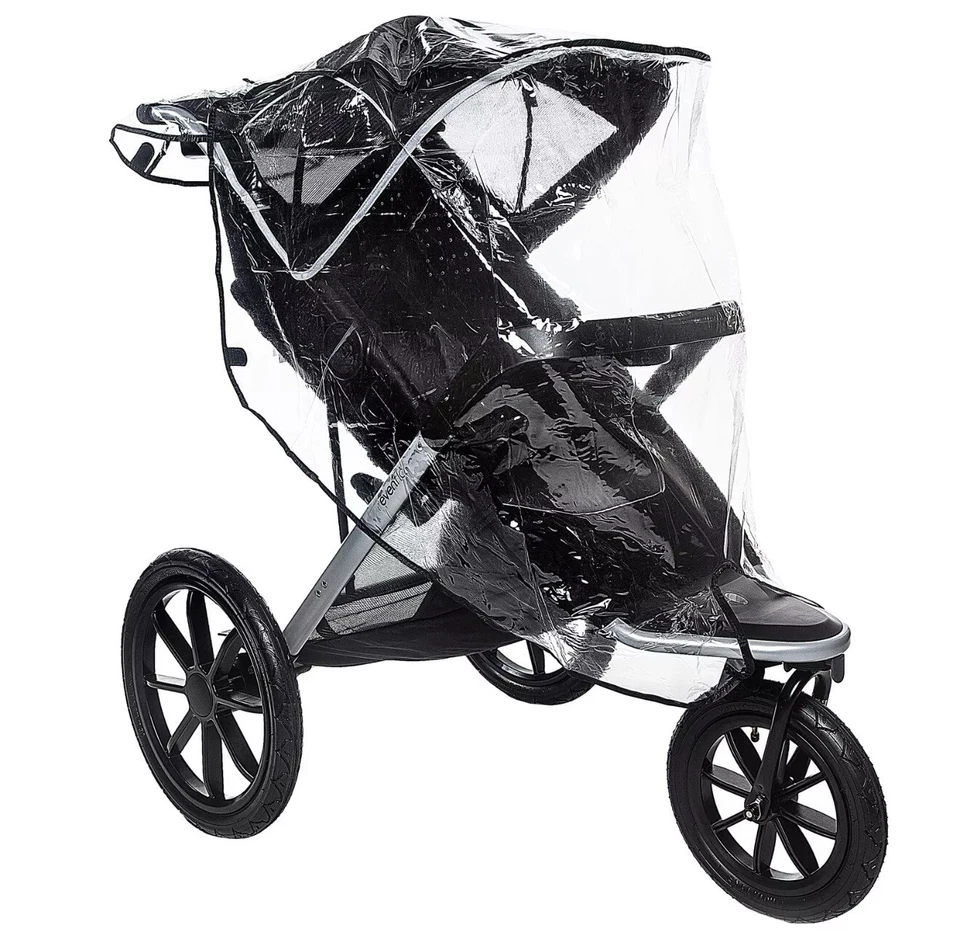 Protector contra la intemperie para cochecito para correr Jeep, cubierta de lluvia para bebé, tamaño universal para adaptarse a la mayoría Foto 3 de 4
